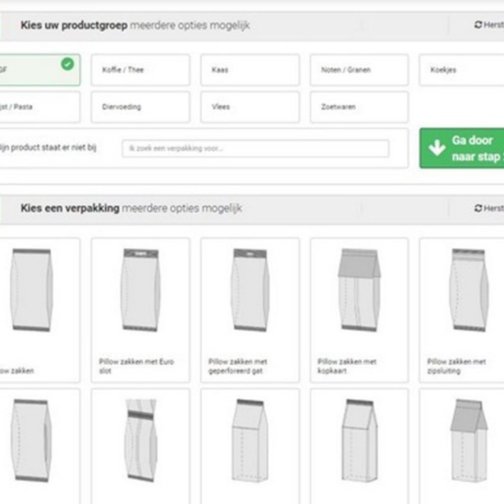 "The packaging configurator makes finding the right packaging a lot easier"