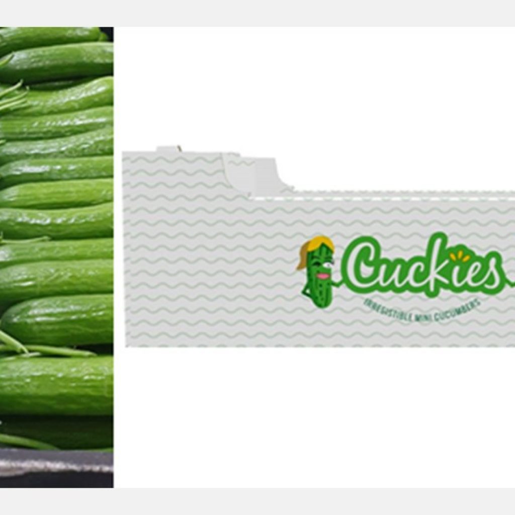 "Mini cucumbers under the brand Cuckies from February"