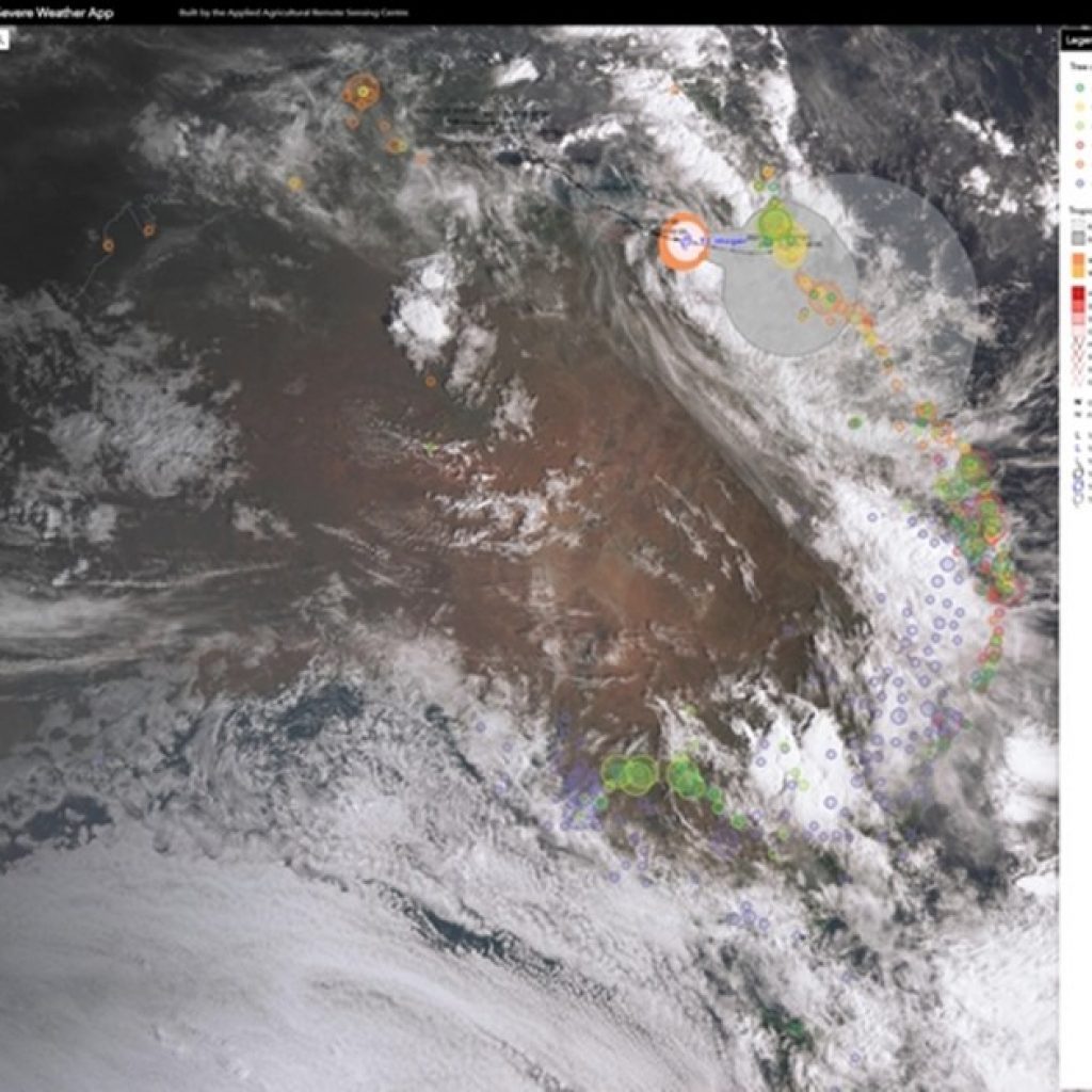 Australian tree crop severe weather app successfully tracks its first tropical cyclone in North Queensland