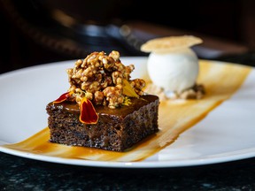 The popular sticky toffee pudding will be one of the menu options during Dine Out Vancouver Festival at the Bacchus Restaurant & Lounge at the Wedgewood Hotel. Photo: Jamie-Lee Fuoco For Joanne Sasvari's 0204 dine out on Feb. 4, 2021.