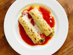 Florentine cannelloni created by Umberto Menghi of Giardino Restaurant.
