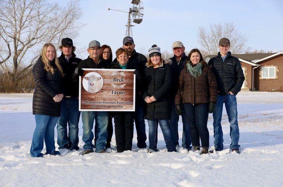 2020 Purebred Charolais Breeder of the Year for Saskatchewan