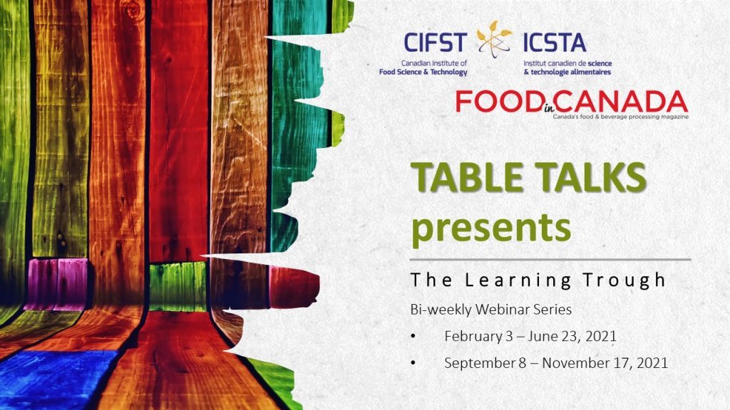 Two days away - the next exciting Food in Canada/CIFST webinar - Register now!