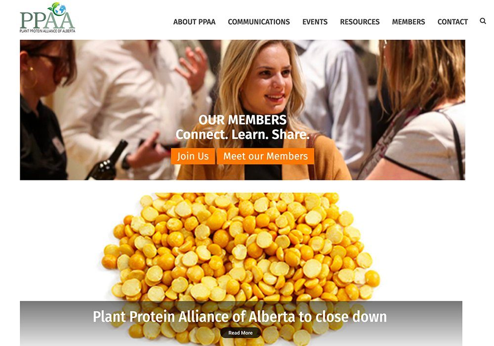 Plant Protein Alliance of Alberta says the provincial government decided not to renew funding. 