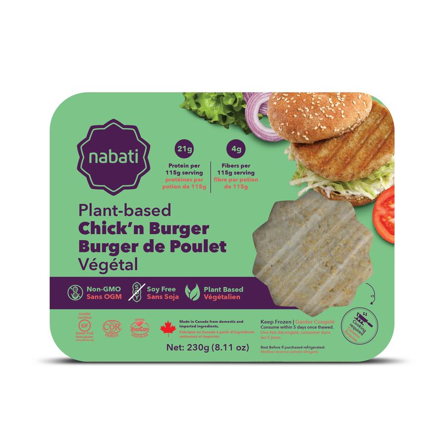 Nabati Foods Chick’n Burger finalist for Retail Council of Canada’s 28th Annual Canadian Grand Prix New Products Awards