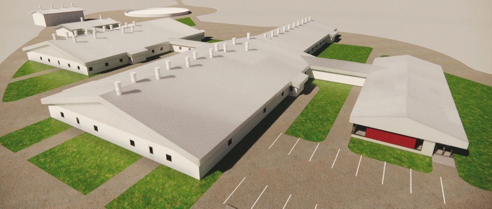 A rendering of what a new pork research barn at the University of Guelph’s Elora Research Station could look like.