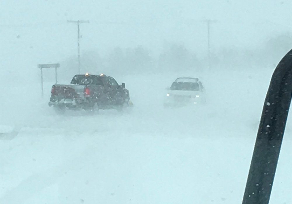 A spring snowstorm brought heavy snow and high winds to much of southern Saskatchewan. 