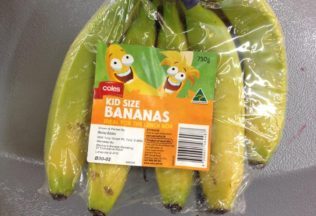 Coles says no to packaged bananas
