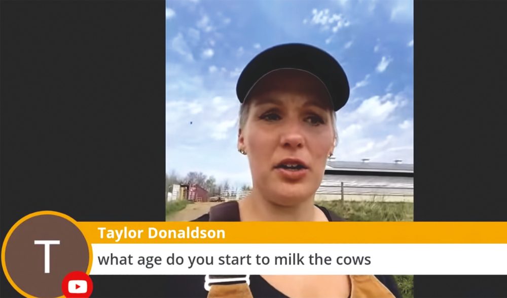 Cassi Brunsveld recently took students and teachers on a tour of her farm via YouTube, answering student questions along the way.