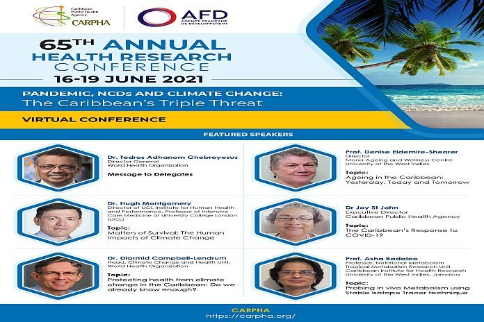CARPHA’s virtual health research conference highlights pandemics, NCDs and climate change