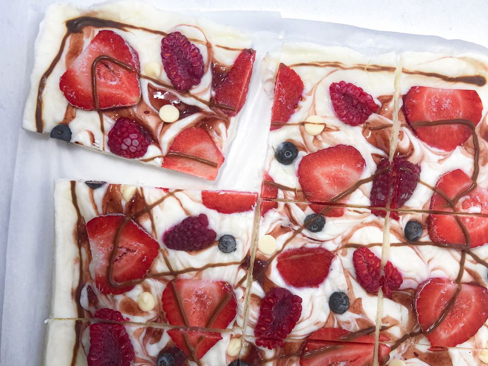 Recipe: Double chocolate yogurt bark with red berries