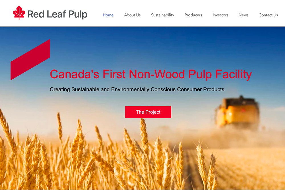 Red Leaf Pulp Ltd. has land on the west side of Regina and will begin construction in early 2022. 