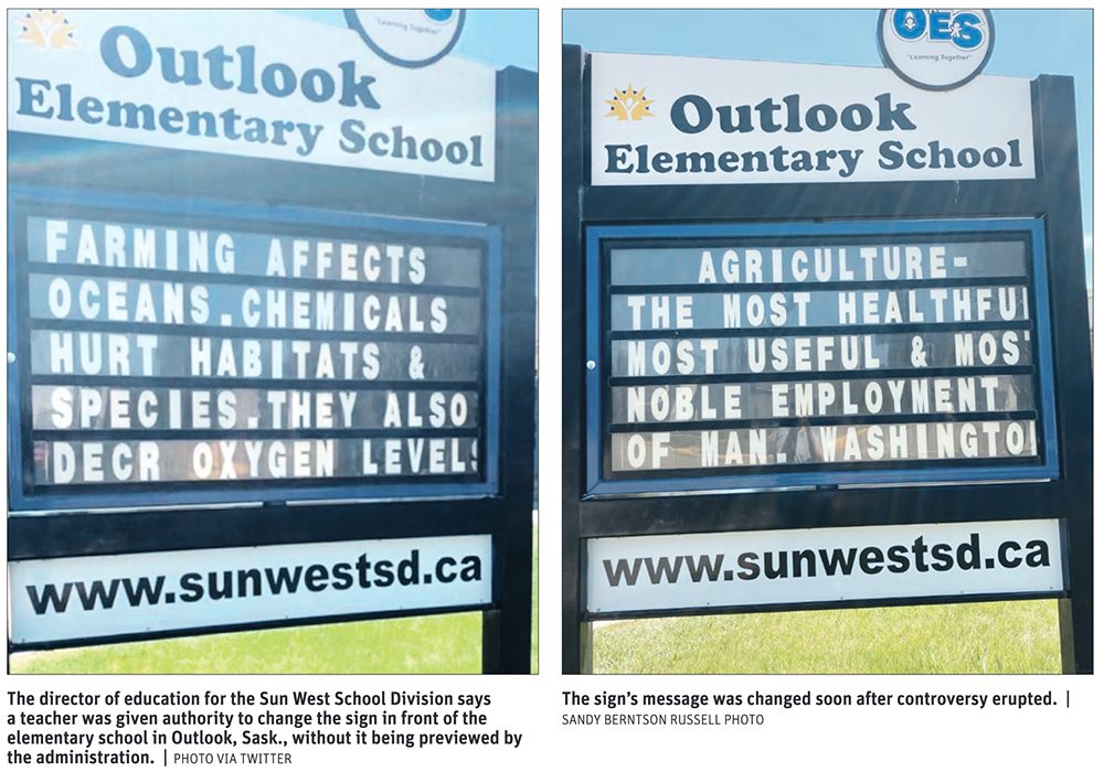School blasted for environmental message