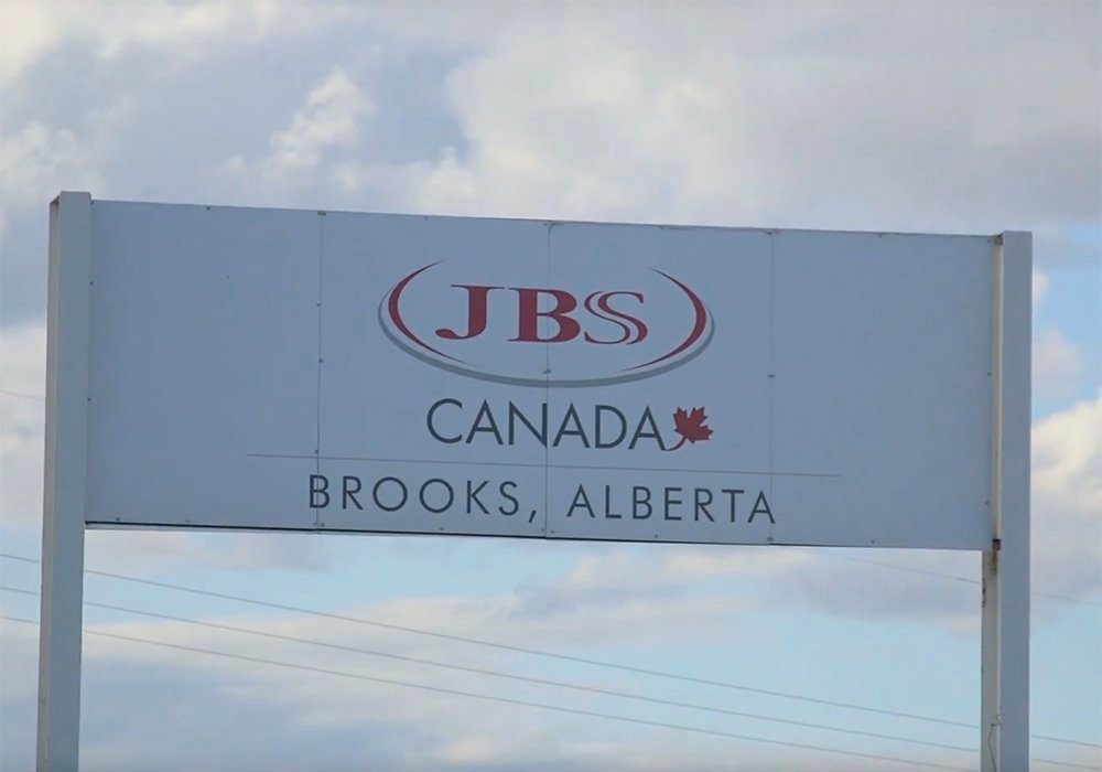 JBS Canada said in a Facebook post that shifts had been canceled at its plant in Brooks, Alberta, on Monday and one shift so far had been canceled June 1. 