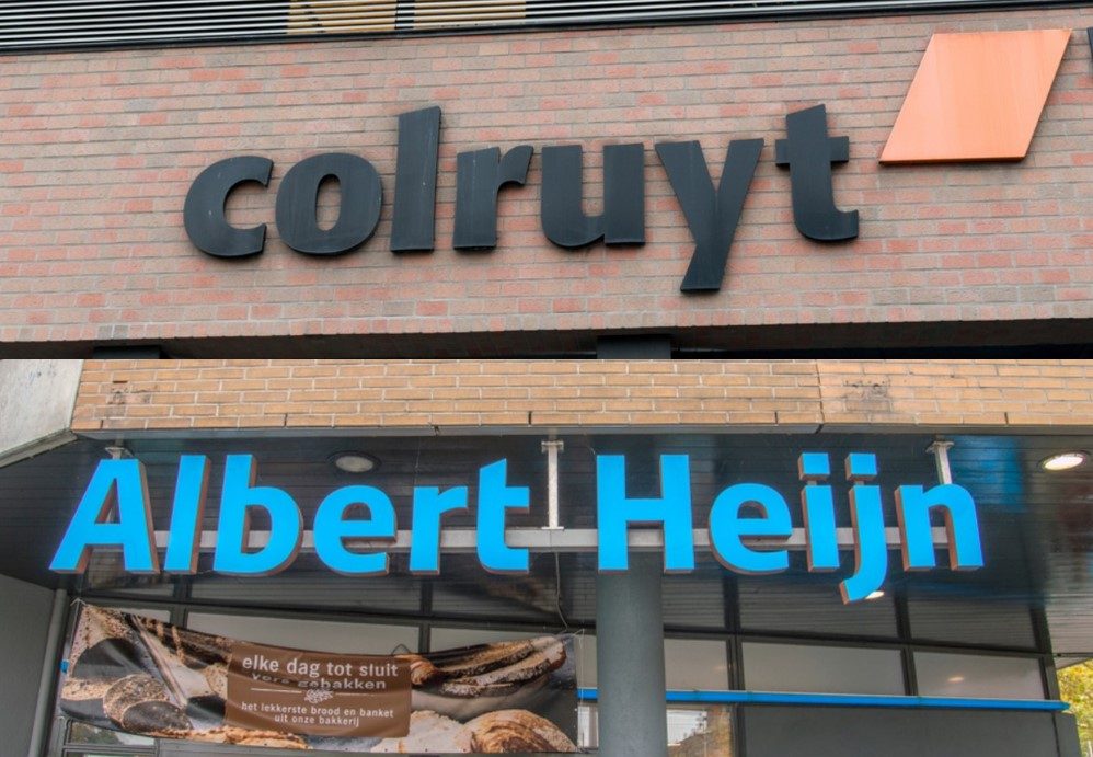 Supermarktprijzen: Colruyt en Albert Heijn nek-aan-nek, strategie Carrefour verrast