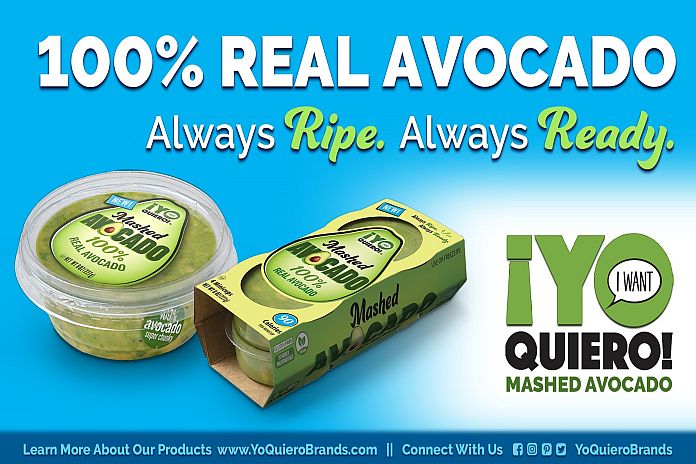 ¡Yo Quiero! Brands launches 100 percent Real Mashed Avocado