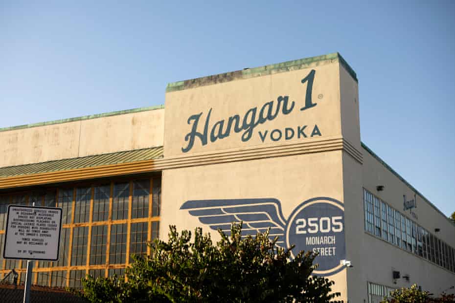 The outside of Hangar 1 distillery, which is located just across the bay from San Francisco.