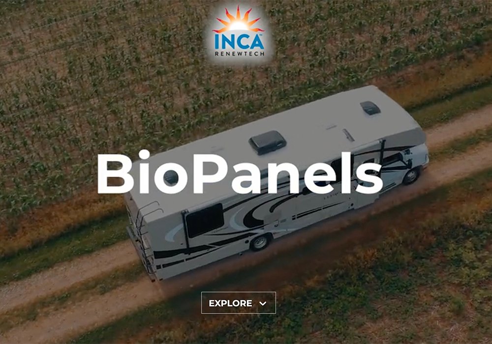 Inca Renewable Technologies Inc. is developing its hemp-based panelling aimed at the RV industry.  