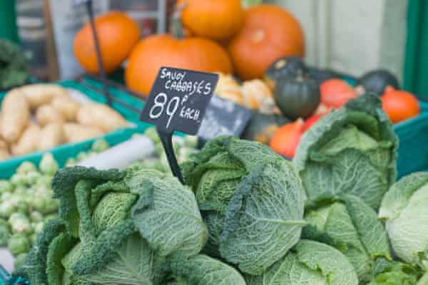 Fruit and vegetables on sale in Fakenham, Norfolk