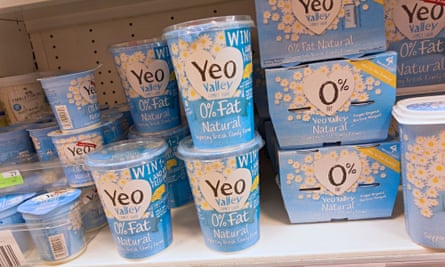 Yeo Valley yoghurt. The Which? research also highlight cuts in the pack sizes among the organic dairy brand’s products.