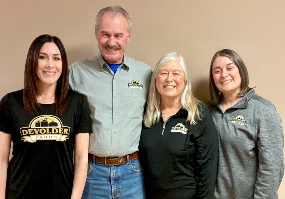 (Left to right): Christine Hope, Bob Devolder, Diane Devolder, and Lisa Devolder Babula.