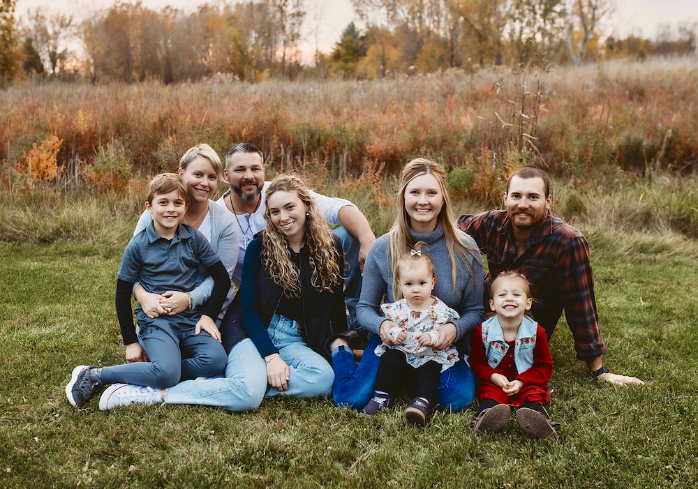 Chatham-Kent Farm Show owner Courtney Brochu (second from left) and her family.