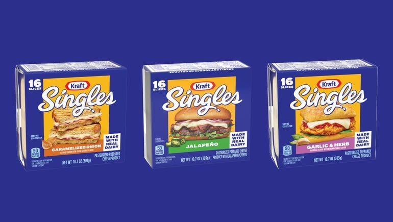 Kraft Singles releases new cheese slice flavors for first time in nearly a decade