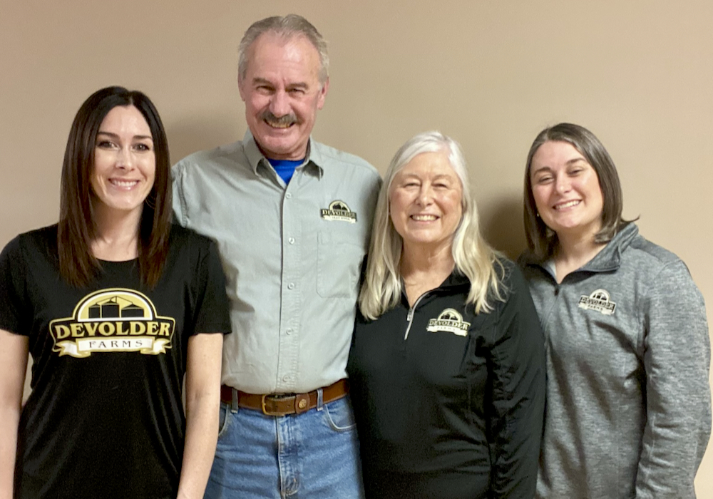 (Left to right): Christine Hope, Bob Devolder, Diane Devolder, and Lisa Devolder Babula.