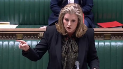 Penny Mordaunt accuses Labour of doing 'damage' to house speaker – video