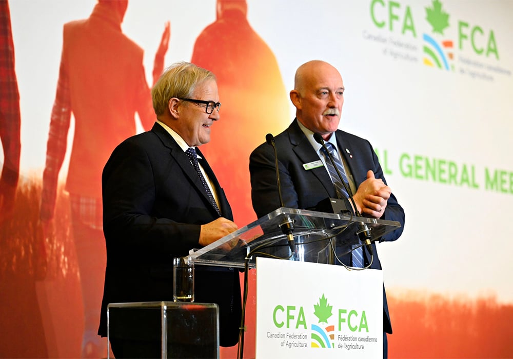 Speaking to delegates at the Canadian Federation of Agriculture annual meeting, federal agriculture minister Lawrence MacAulay referenced the APP while talking about available programs. 