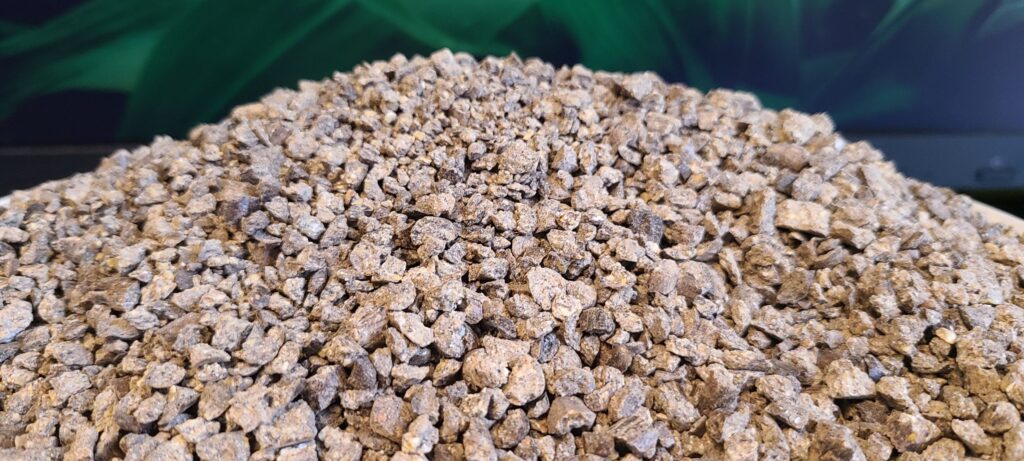 Insect frass is derived from the excrement, exoskeletons and discarded feed materials. Shown here is cricket frass produced in Aspire’s London, Ont. cricket rearing facility.