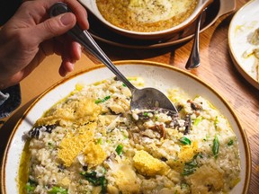 Wild Mushroom Risotto, recipe by chef Phil Scarfone, culinary director of Banda Volpi.