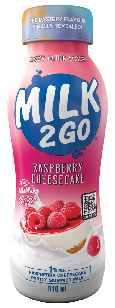 Introducing Milk2Go’s new Raspberry Cheesecake flavour