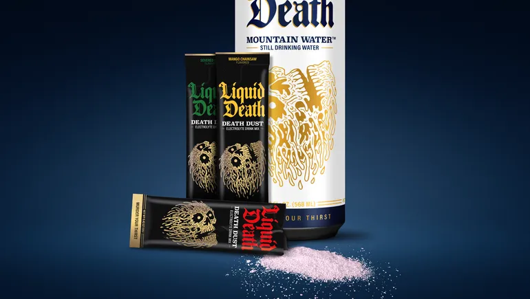 Liquid Death expands into electrolyte drink mixes