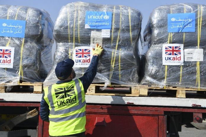 150 tonnes of UK aid enters Gaza