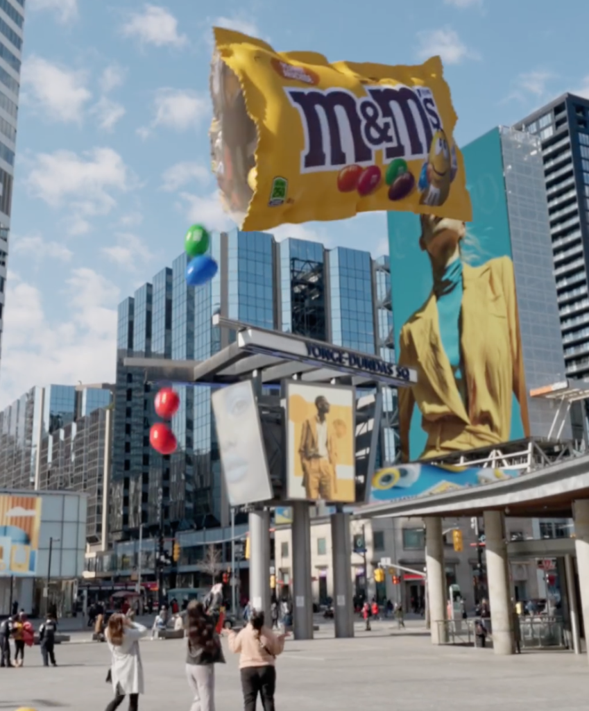 M&M's Canada unveils 20-foot-tall installation in Toronto