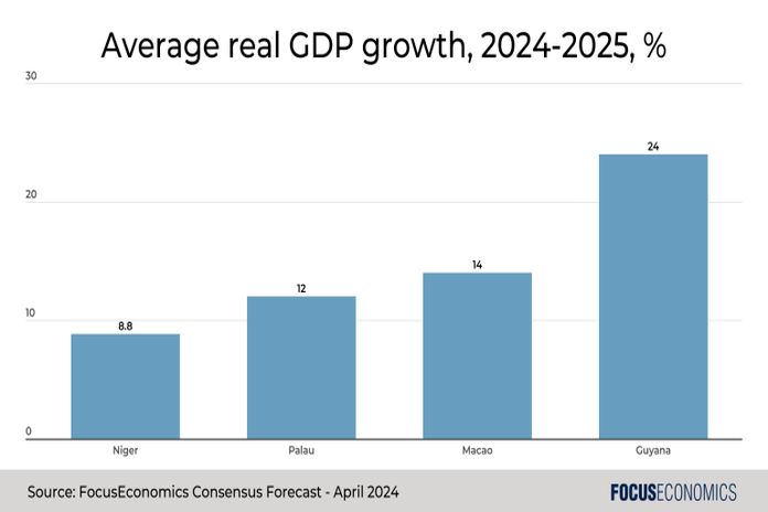 Forecast shows small economies to record big growth in 2024–2025