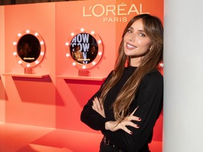 Celebrity makeup artist Mary Phillips is pictured at a masterclass event in Toronto.