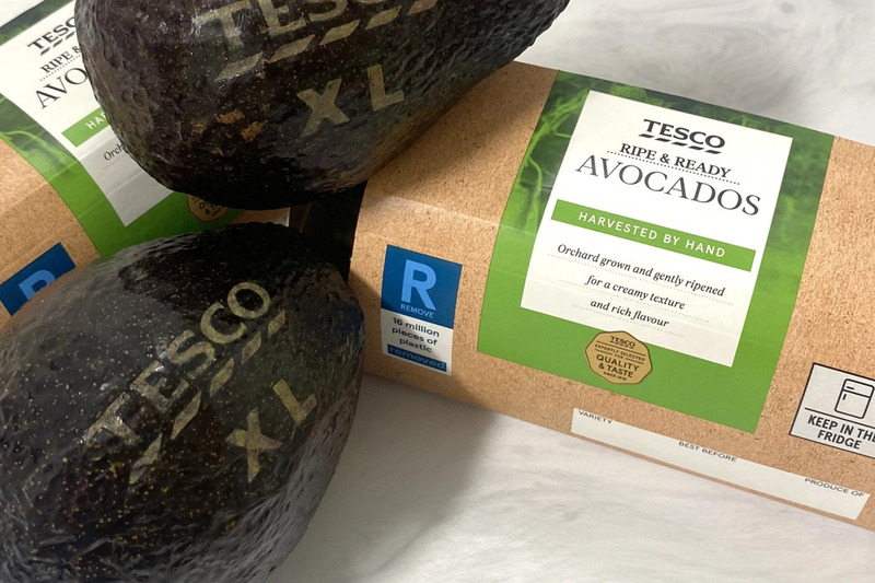 Laser-engraved avocados hit Tescos shelves in eco-friendly initiative