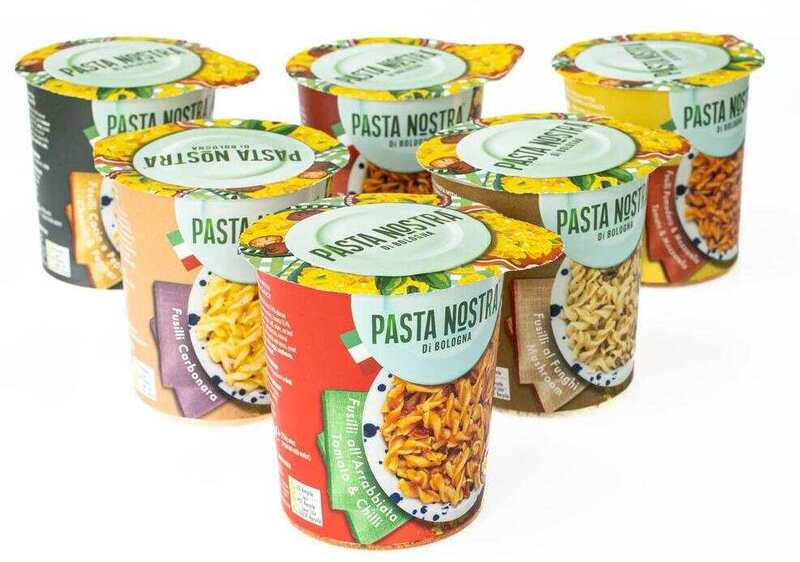 Pasta Nostra shakes up instant snack pots category