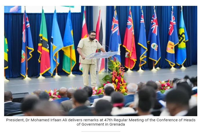 CARICOM made significant contributions in many areas, says president Ali