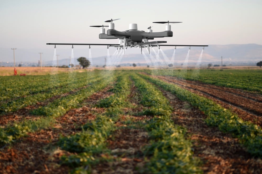 Herbicide approved for industrial use by drone 