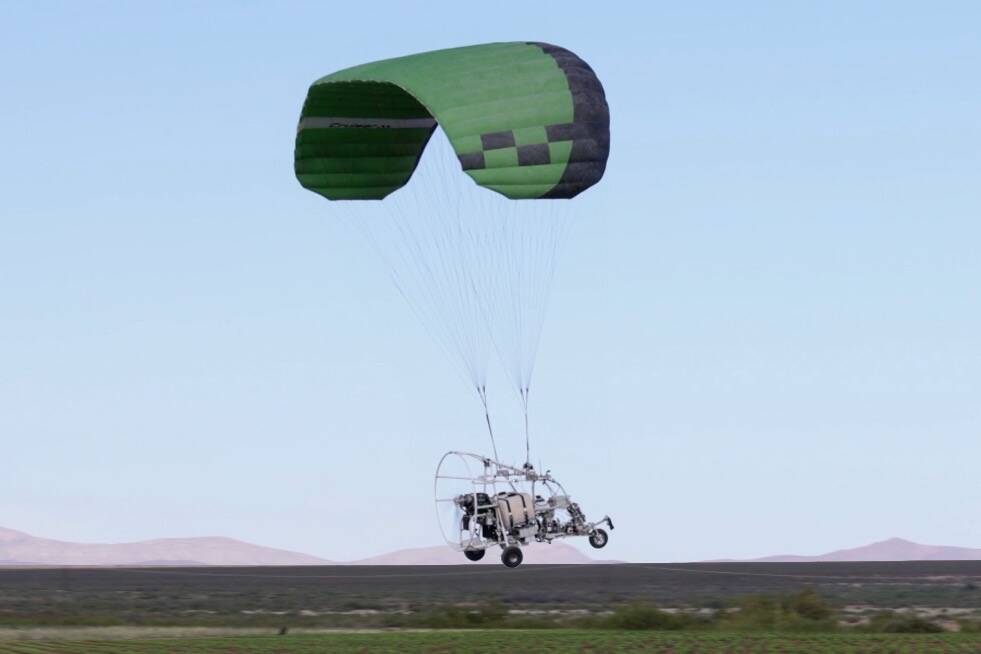 Paraglider powers a new kind of sprayer