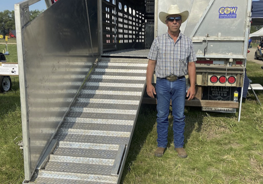 Doug Green is the inventor of the CowGo loading chute.