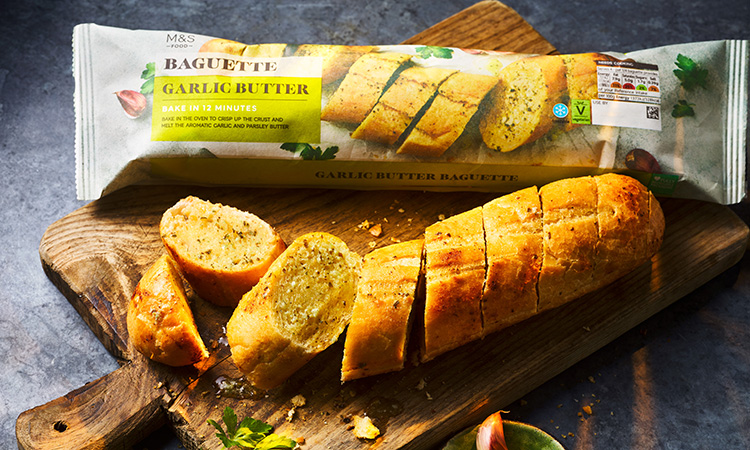 M&S shifts to paper packaging for two garlic baguette products