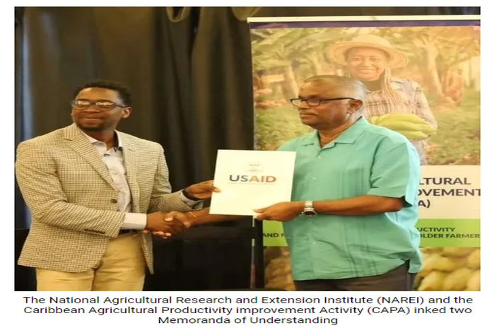 NAREI - CAPA inked MoU’s to expand agricultural interventions in Guyana