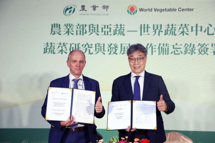 Taiwan ministry of agriculture – WorldVeg signs cooperation agreement