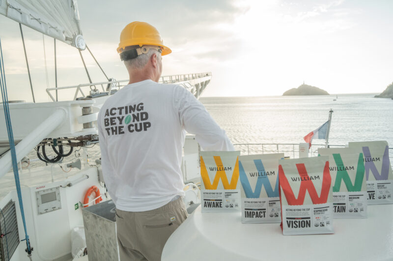 Café William continues to use wind-powered ship to transport coffee beans