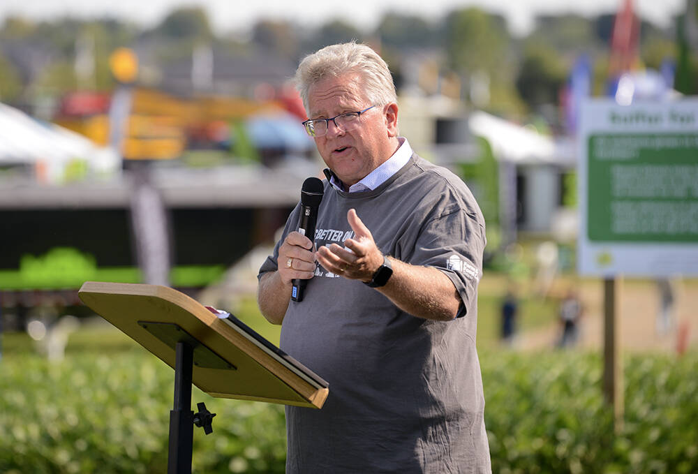 Senator Rob Black discusses the important role the recently released Critical Ground report could play for soil health and protection at Canada's Outdoor Farm Show, Sept. 11, 2024