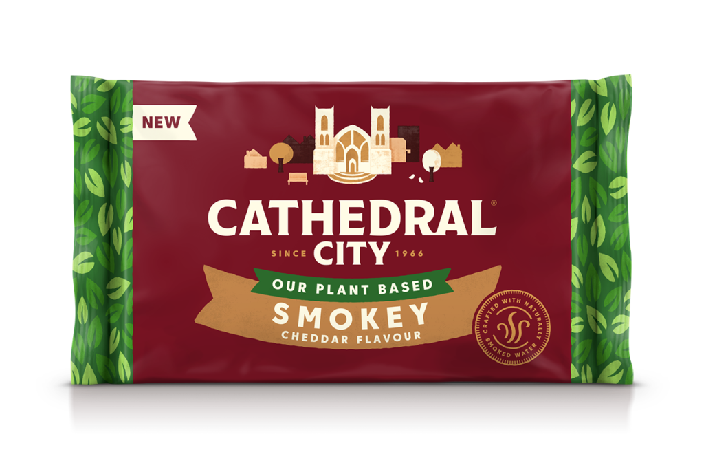 Cathedral City introduces new plant based smokey cheddar flavour block